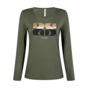 Lange Mouw Top Eline Zoso , Green , Dames