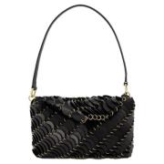 Leather handbags Paco Rabanne , Black , Dames