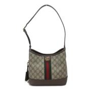 Pre-owned Canvas shoulder-bags Gucci Vintage , Beige , Dames