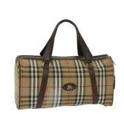 Pre-owned Canvas travel-bags Burberry Vintage , Beige , Dames