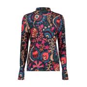 Lange Mouw Top Geisha , Multicolor , Dames