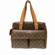 Pre-owned Canvas louis-vuitton-bags Louis Vuitton Vintage , Brown , Da...