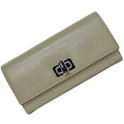 Pre-owned Leather wallets Fendi Vintage , Gray , Dames