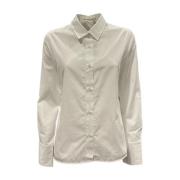 Klassieke Katoenen Blouse met Knoopsluiting Lis Lareida , White , Dame...