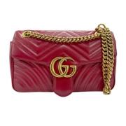 Pre-owned Leather gucci-bags Gucci Vintage , Red , Dames