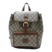 Pre-owned Canvas shoulder-bags Gucci Vintage , Beige , Dames