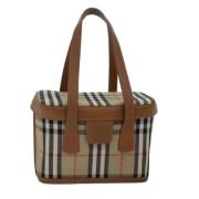 Pre-owned Canvas handbags Burberry Vintage , Beige , Dames