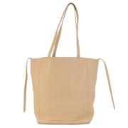 Pre-owned Leather totes Celine Vintage , Beige , Dames