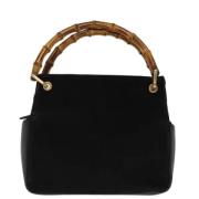 Pre-owned Suede gucci-bags Gucci Vintage , Black , Dames