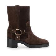 Bruine JAX Bootie Laarzen Stuart Weitzman , Brown , Dames