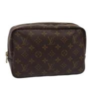 Pre-owned Canvas clutches Louis Vuitton Vintage , Brown , Dames