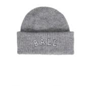 Grijze Melange Beanie Accessoire Ball , Gray , Dames