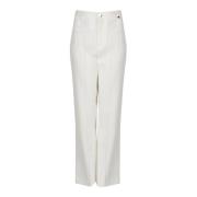 Elegante Hoge Taille Broek Liu Jo , Beige , Dames