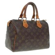 Pre-owned Canvas handbags Louis Vuitton Vintage , Brown , Dames