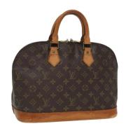 Pre-owned Canvas handbags Louis Vuitton Vintage , Brown , Dames