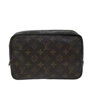 Pre-owned Canvas clutches Louis Vuitton Vintage , Brown , Dames