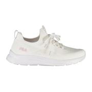 Sportieve Vetersneakers Wit Contrastdetails Fila , White , Dames