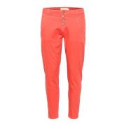 Twill 7/8 Baiily Fit Broek Hot  Cream , Orange , Dames