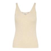 Gebreide Top Ancient Scroll Melange Cream , Beige , Dames