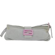 Pre-owned Fabric fendi-bags Fendi Vintage , Gray , Dames