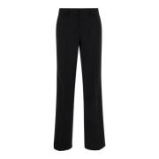 Zwarte Straight Cady Broek Plain Units , Black , Dames