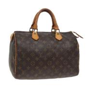 Pre-owned Canvas handbags Louis Vuitton Vintage , Brown , Dames