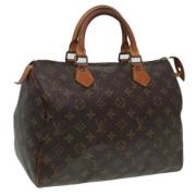 Pre-owned Canvas handbags Louis Vuitton Vintage , Brown , Dames