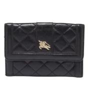 Pre-owned Leather wallets Burberry Vintage , Black , Dames