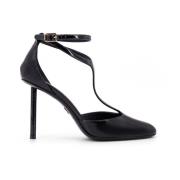 Lakleren Stiletto Hak Schoenen Salvatore Ferragamo , Black , Dames