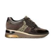 Bronzen Sneaker met Rits voor Dames Mephisto , Multicolor , Dames