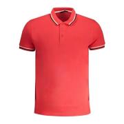 Rode Polo Shirt Korte Mouwen Heren Cavalli Class , Red , Heren