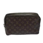 Pre-owned Canvas clutches Louis Vuitton Vintage , Brown , Dames