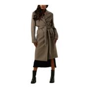 Taupe Jas voor Dames Giacomo , Brown , Dames