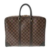 Pre-owned Canvas briefcases Louis Vuitton Vintage , Brown , Dames