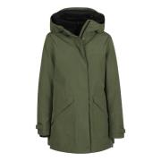 Groene Jas voor Vrouwen Aw24 Herno , Green , Dames