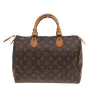 Pre-owned Canvas handbags Louis Vuitton Vintage , Brown , Dames