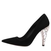 Pre-owned Suede heels Miu Miu Pre-owned , Black , Dames