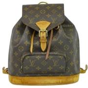 Pre-owned Canvas backpacks Louis Vuitton Vintage , Brown , Dames