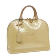 Pre-owned Leather handbags Louis Vuitton Vintage , Beige , Dames