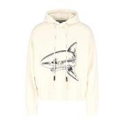 Witte Hoodies Palm Angels , White , Heren