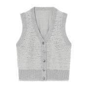 Gebreid Vest 54406 Demi Gustav , Gray , Dames