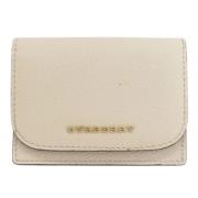 Pre-owned Leather wallets Burberry Vintage , Beige , Dames