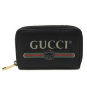 Pre-owned Leather wallets Gucci Vintage , Black , Dames