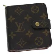 Pre-owned Canvas wallets Louis Vuitton Vintage , Brown , Dames