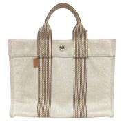 Pre-owned Cotton handbags Hermès Vintage , Beige , Dames