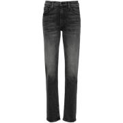 Grijze Denim Jeans Mother , Gray , Dames