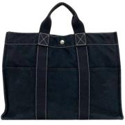 Pre-owned Canvas handbags Hermès Vintage , Blue , Dames