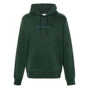 Midnight Forest Geborduurd Logo Hoodie Calvin Klein , Green , Heren