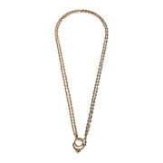 Gouden Aap Hanger Lange Ketting Etro , Yellow , Dames