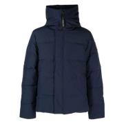 Blauwe Donsgevulde Hoodiejas Canada Goose , Blue , Heren